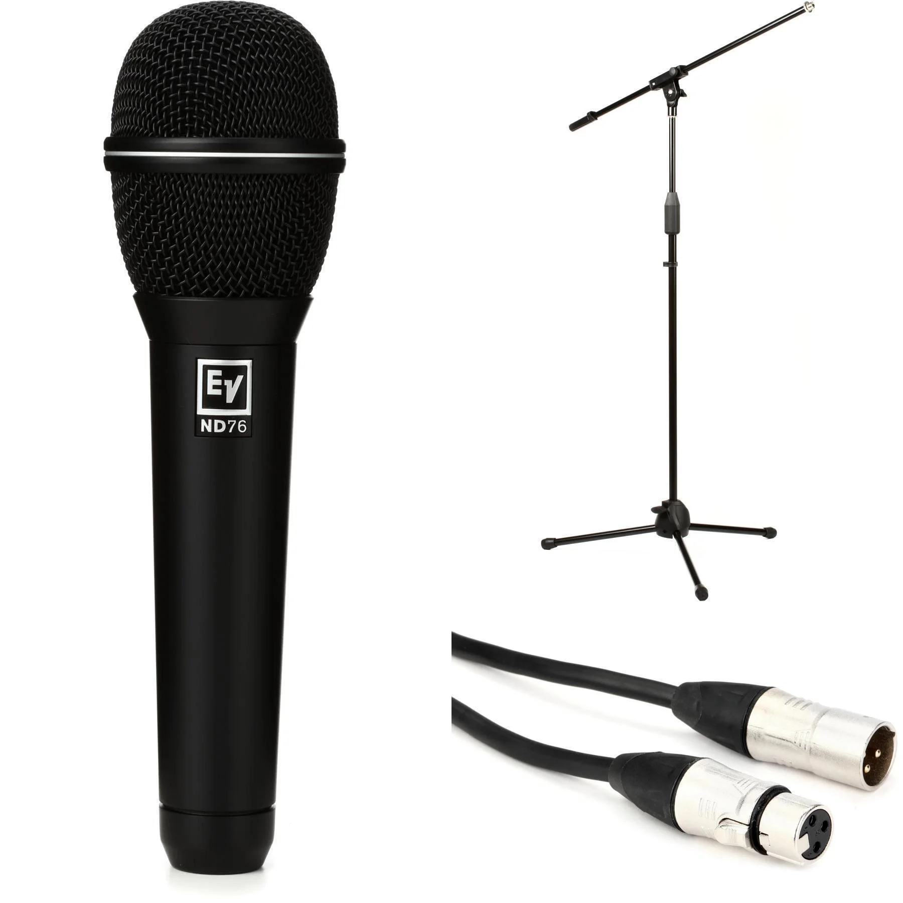Electro-Voice ND76 心形动圈麦克风套装，含支架和线缆