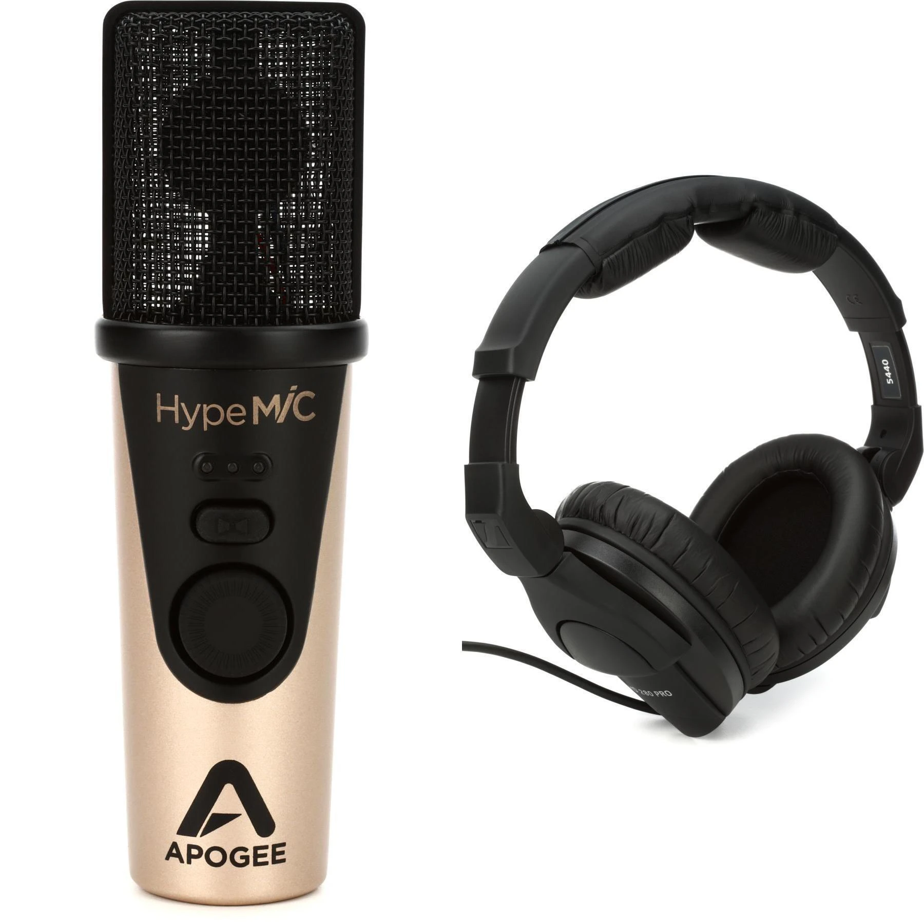 Apogee HypeMic USB 麦克风和 HD280 Pro 耳机内容创作者套装