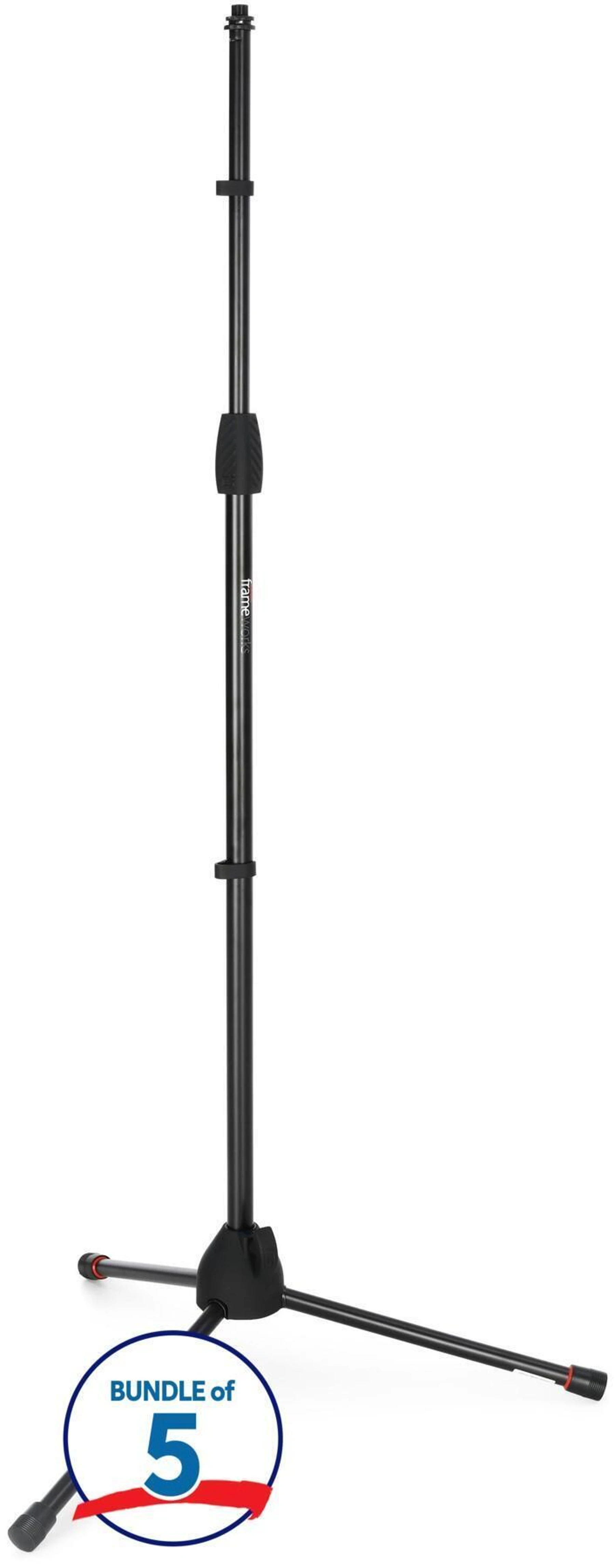 Gator Frameworks GFW-MIC-2000 标准三脚麦克风支架（5只装）