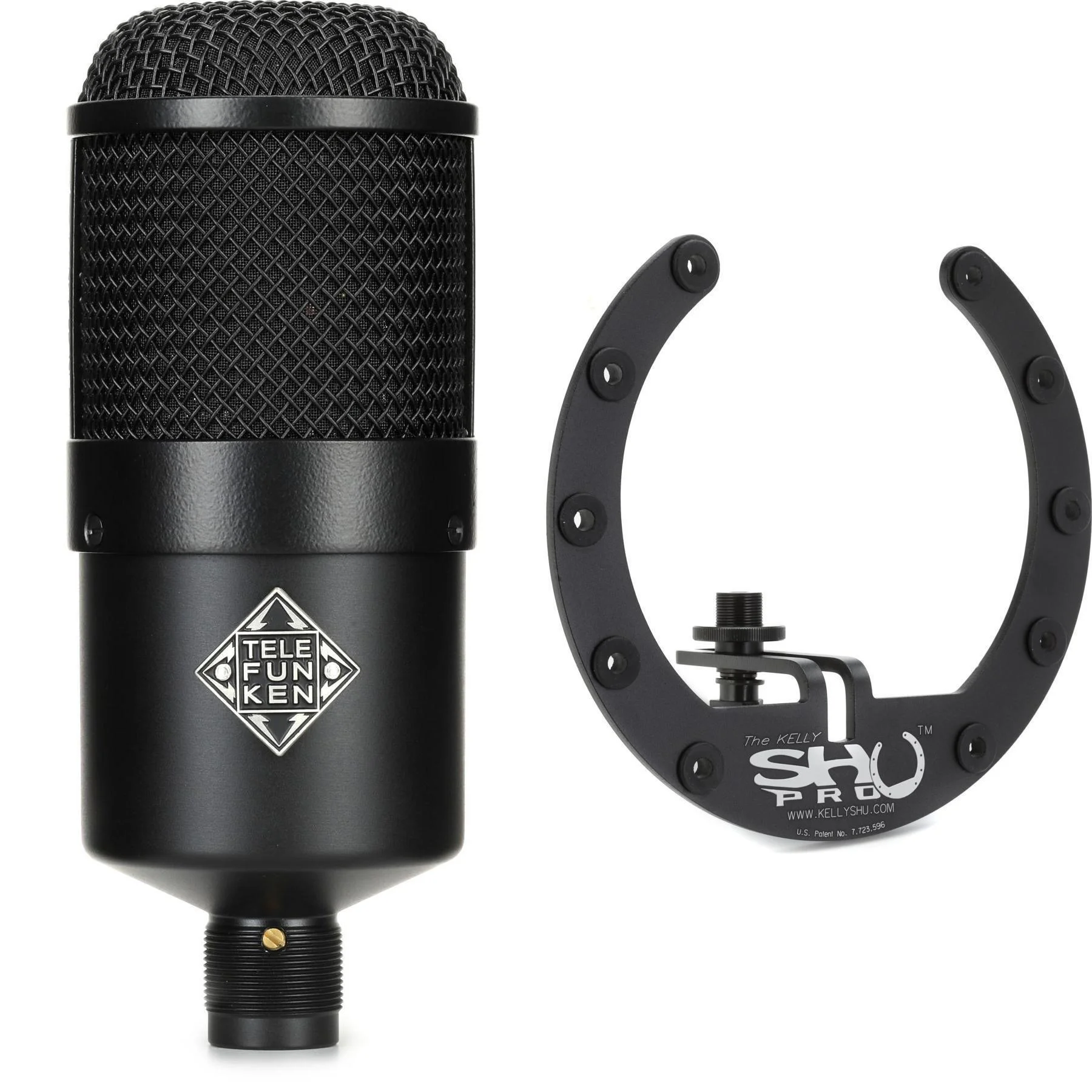 Telefunken M82 心形动圈大鼓麦克风，配 The Kelly SHU 减震架