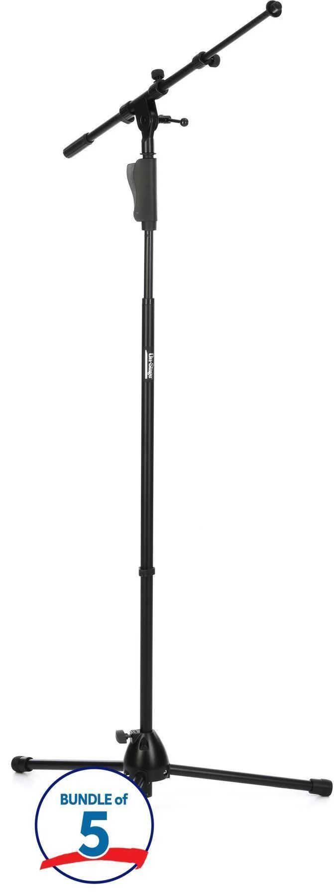 On-Stage MS7550 单手操作麦克风吊杆支架（5个装）