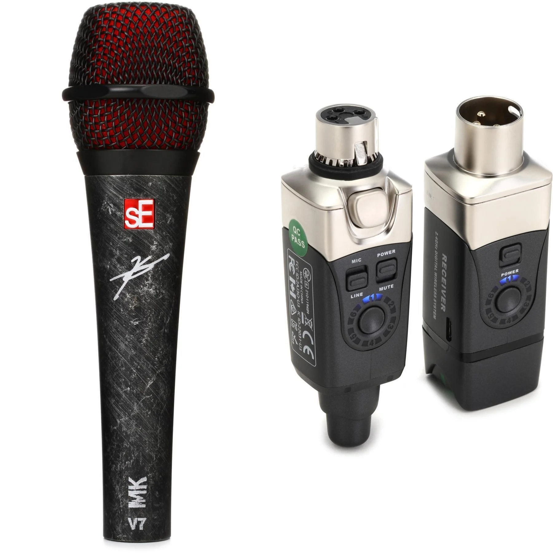 sE Electronics Myles Kennedy 签名款 V7 超心形动圈手持人声麦克风及插接式无线系统