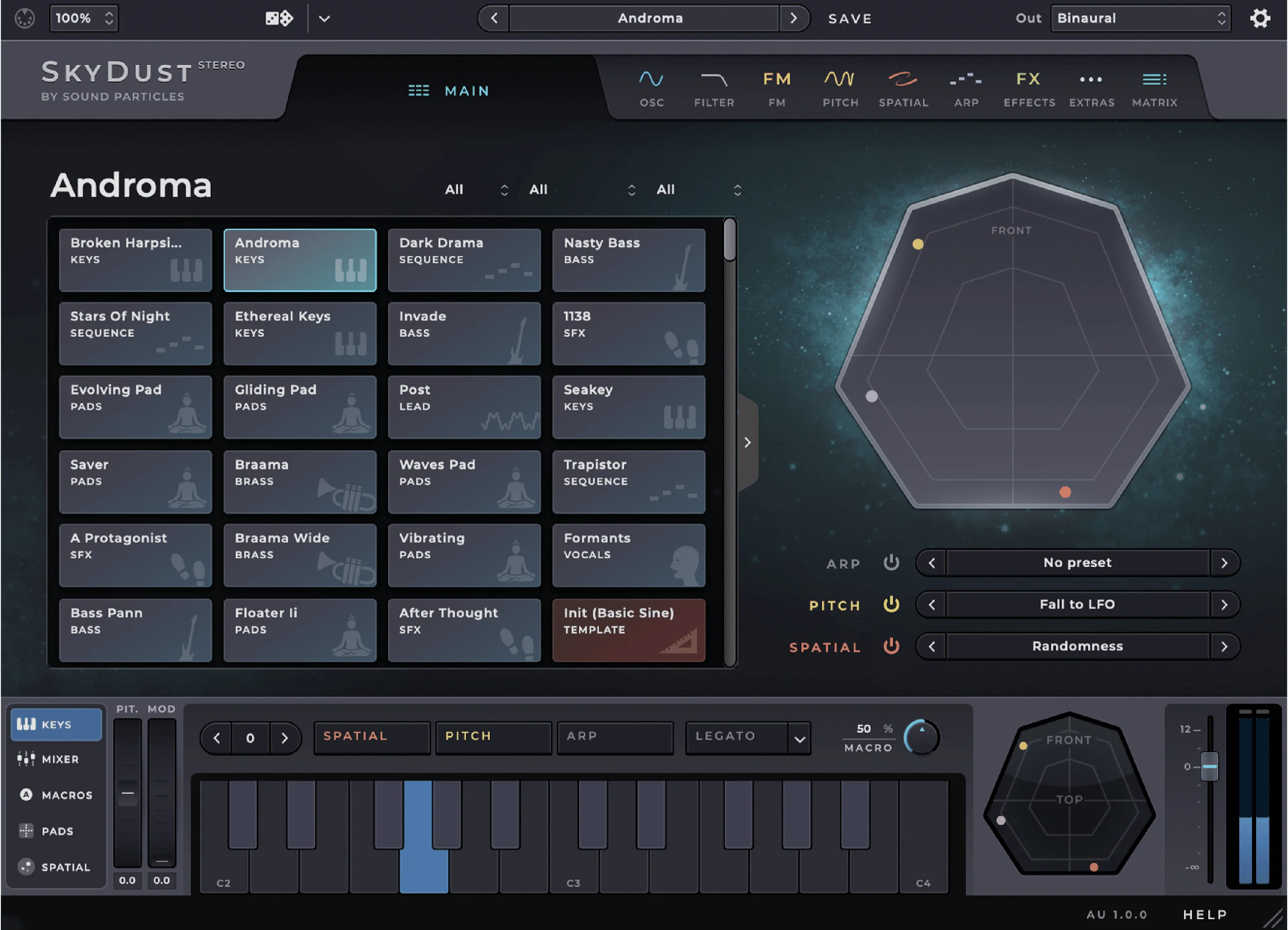 Sound Particles SkyDust 立体声虚拟乐器