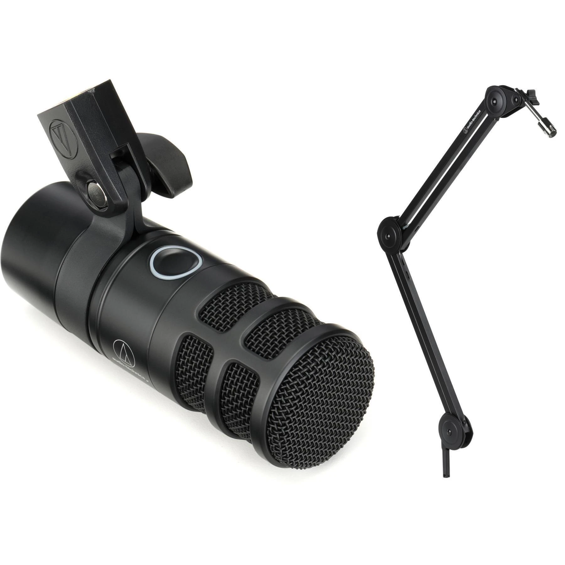 Audio-Technica AT2040USB 动圈广播 USB 麦克风，含支臂