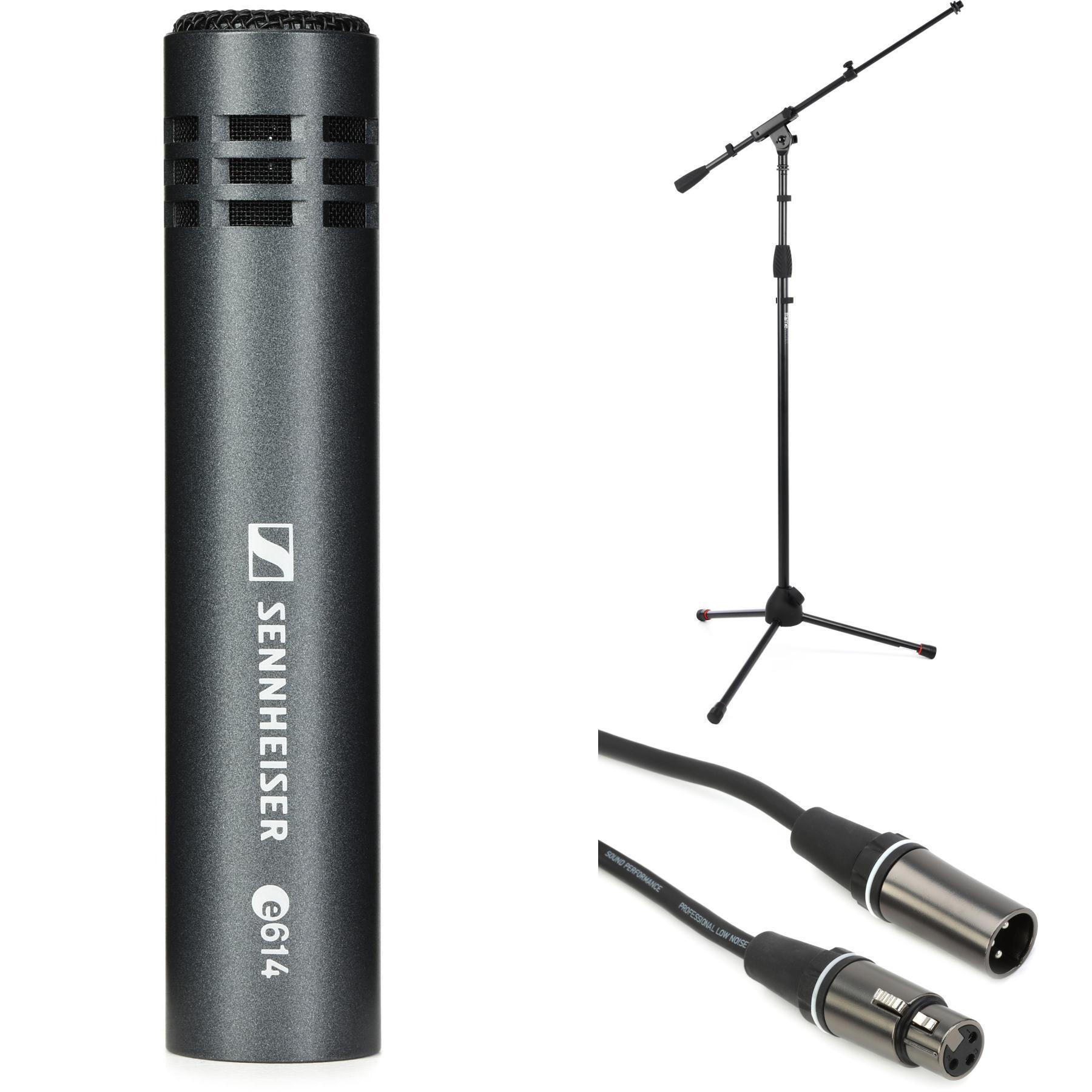 Sennheiser e 614 小振膜电容麦克风套装，含支架和线缆