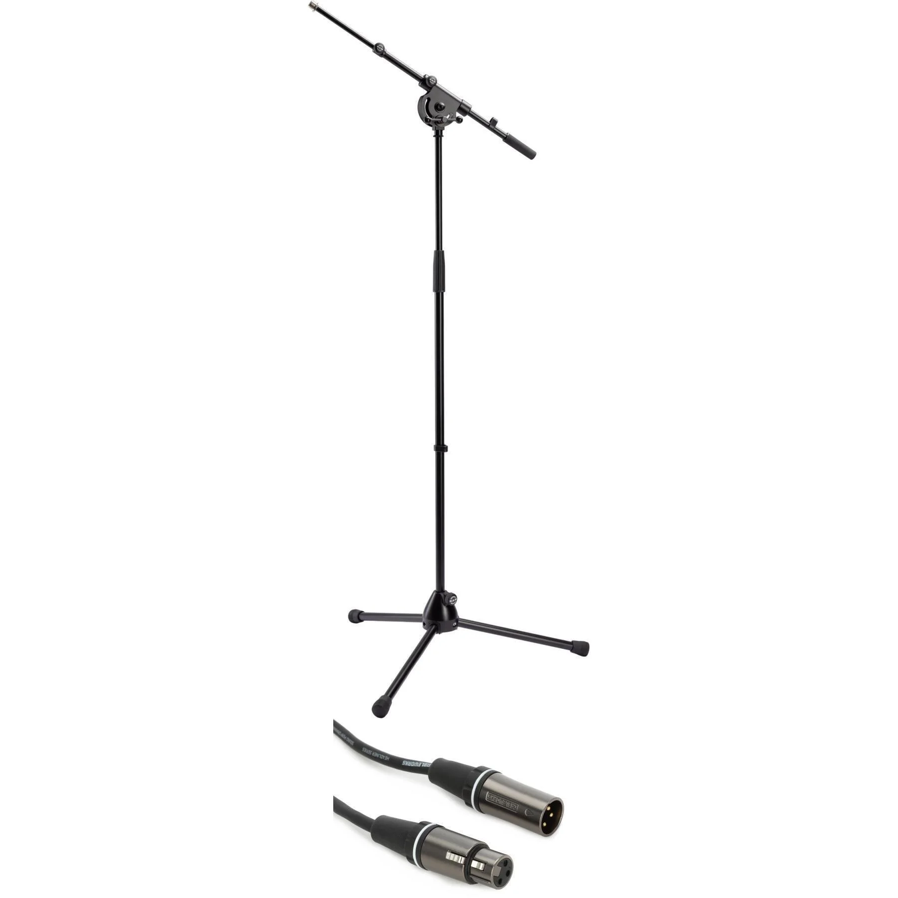 K&M 21010 带 XLR 线缆的万向节麦克风支架