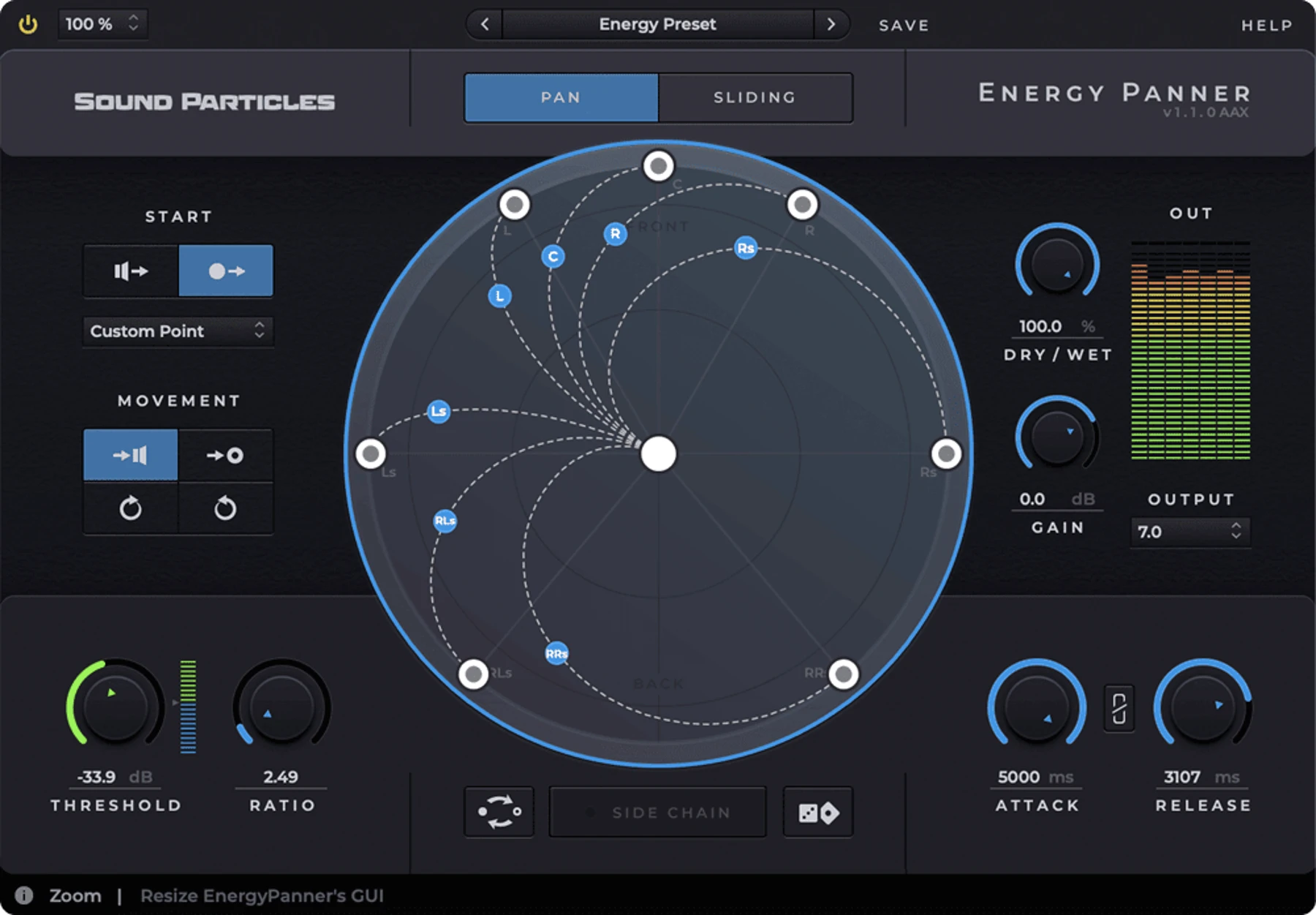 Sound Particles Energy Panner 声像定位插件