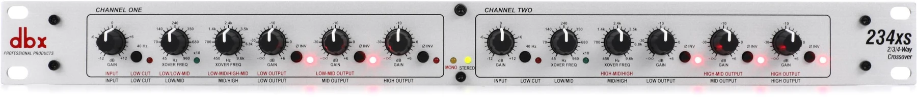dbx 234xs 两/三分频立体声、四分频单声道电子分频器