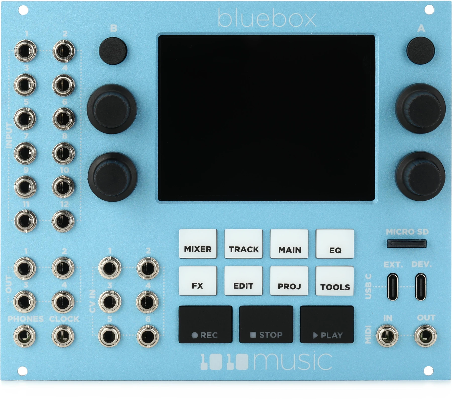 1010music Bluebox 数字混音器及录音机 Eurorack 模块