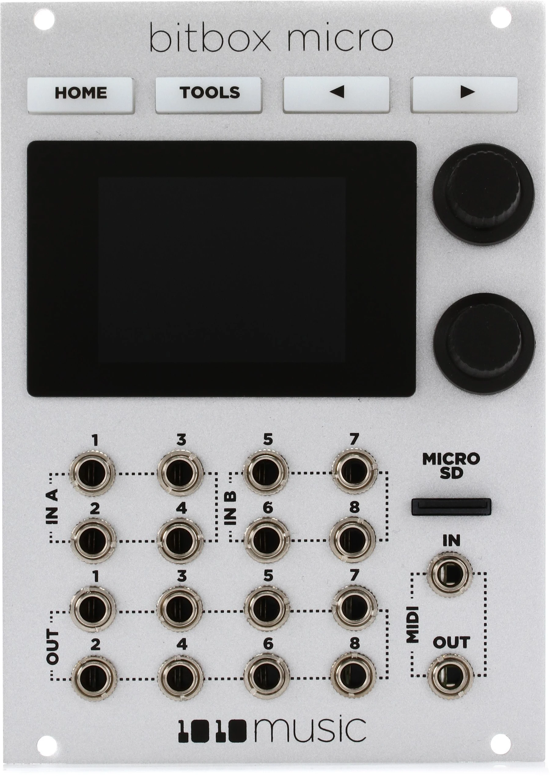 1010music Bitbox Micro Eurorack 带触摸屏紧凑型采样器 - 白色