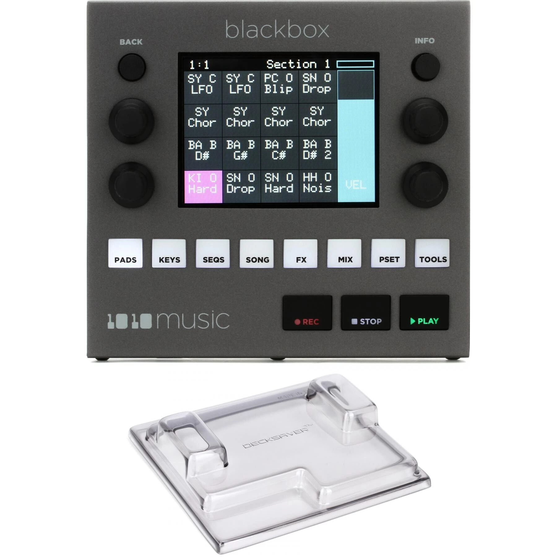 1010music Blackbox Studio - 配 Decksaver 保护罩的紧凑型采样工作室