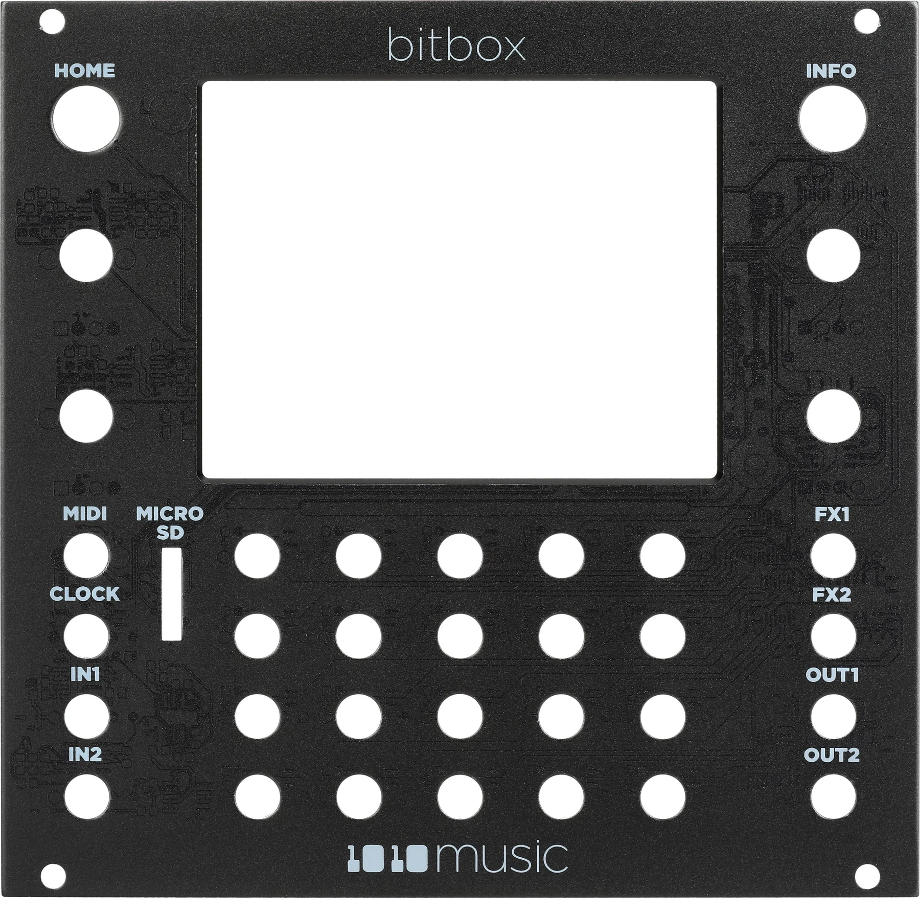 1010music Bitbox mk1 和 mk2 面板 - 黑色