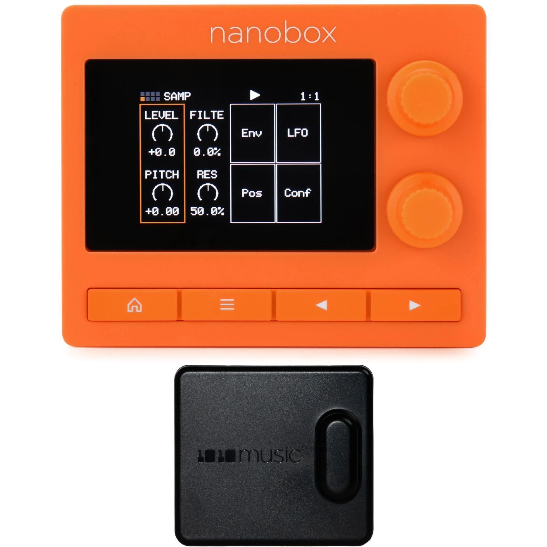 1010music Nanobox Tangerine 采样器模块（含电池盒）
