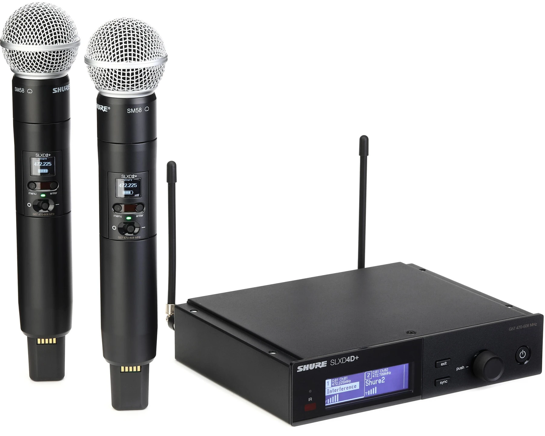 Shure SLXD24D+/SM58 数字无线手持系统 - G57 频段