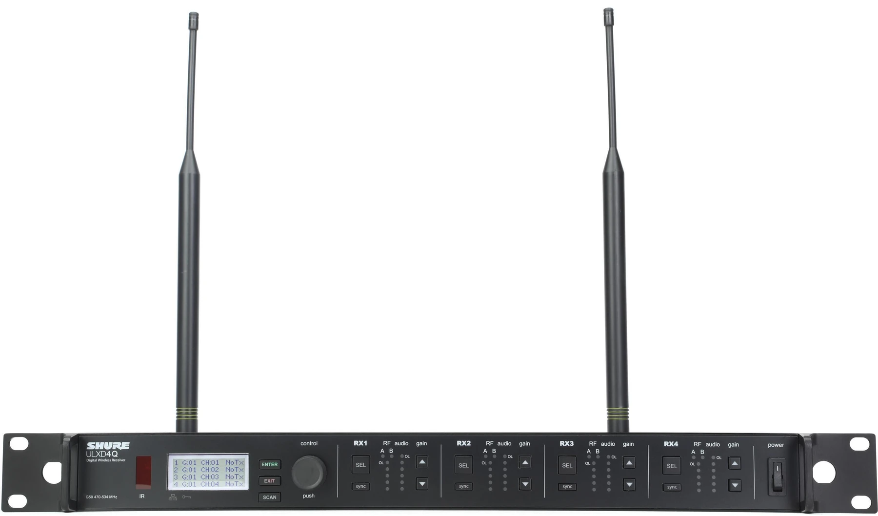 Shure ULXD4Q 无线数字接收机 - G57 频段