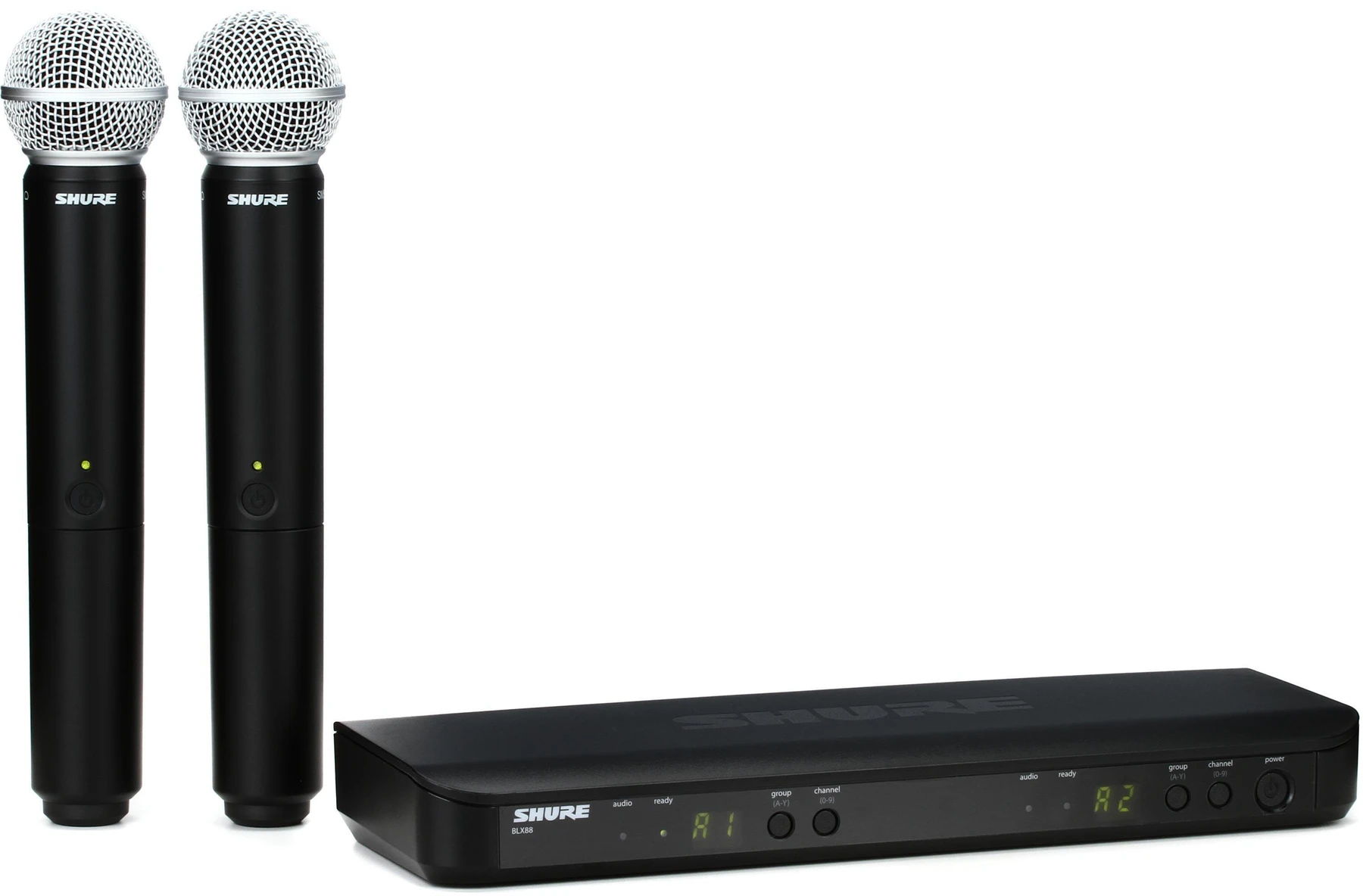 Shure BLX288/SM58 无线双手持系统 - H10 频段