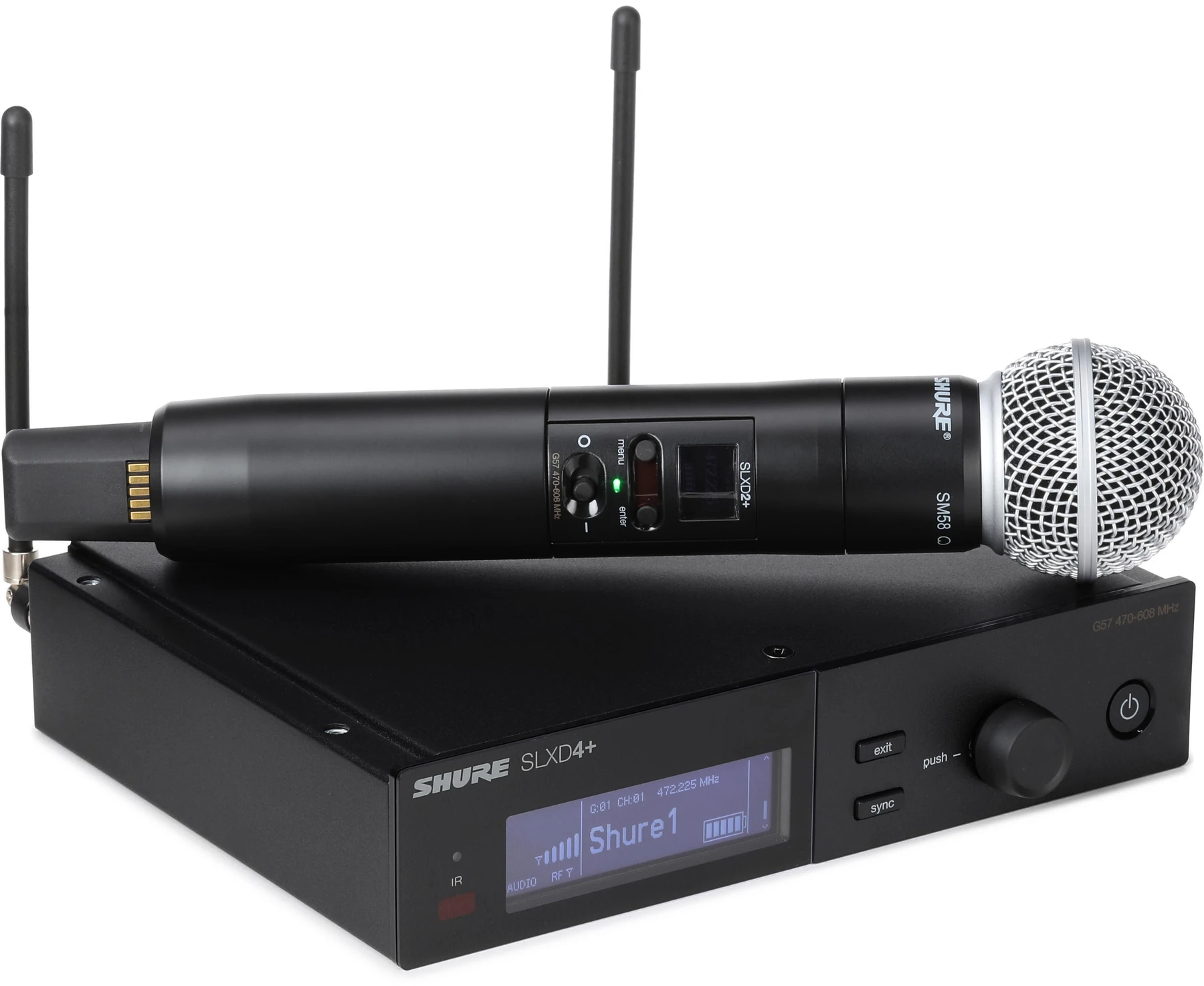 Shure SLXD24+/SM58 数字无线手持系统 - G57 频段