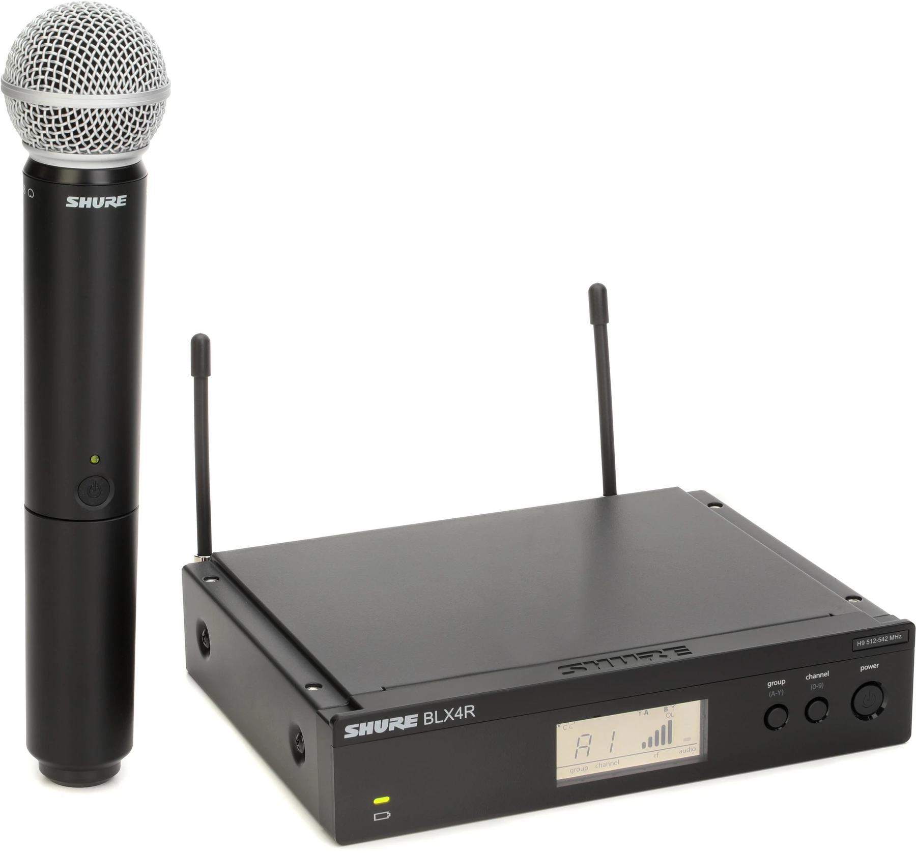 Shure BLX24R/SM58 无线手持麦克风系统 - H9 频段