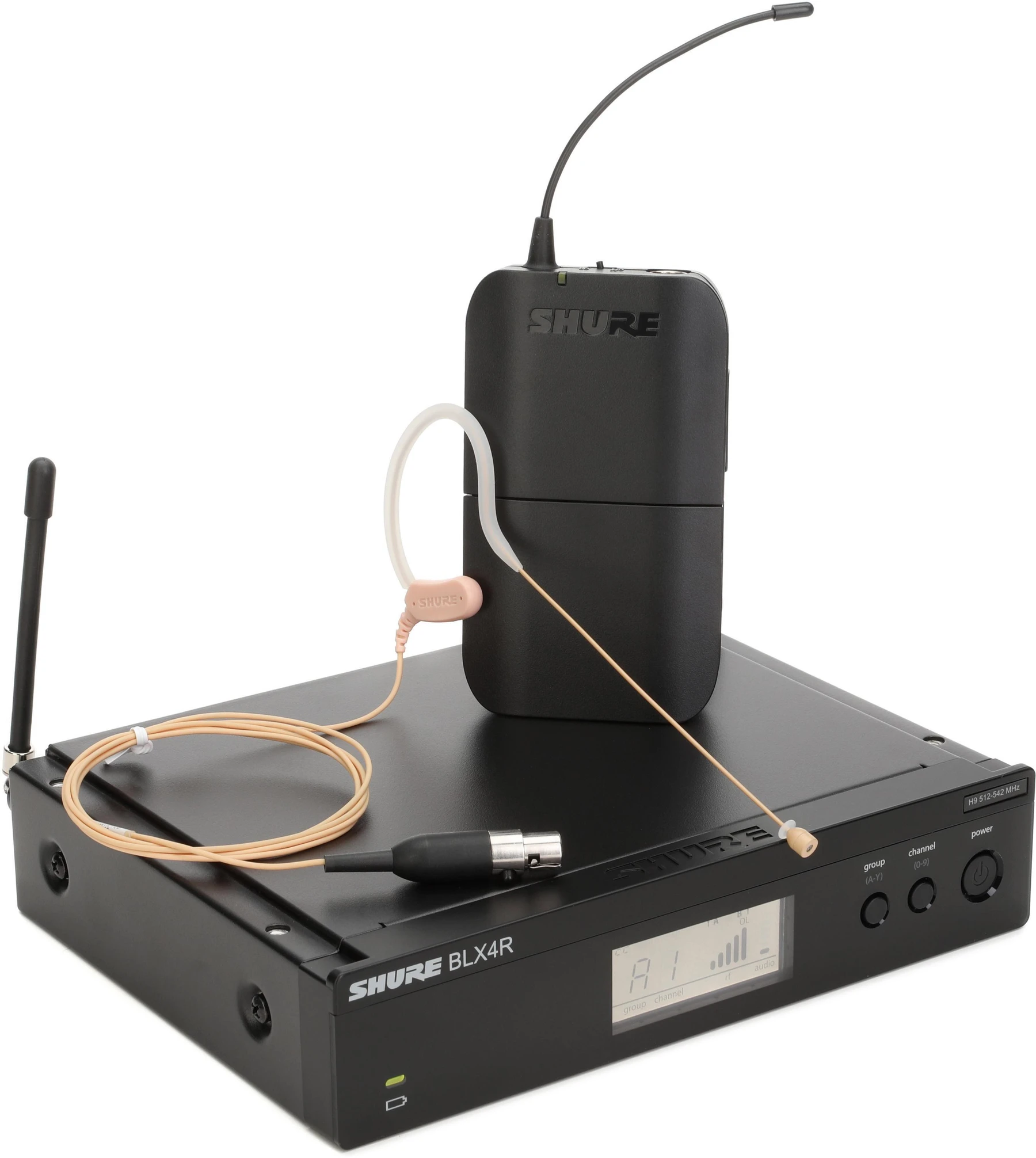 Shure BLX14R/MX53 无线头戴式麦克风系统 - H9 频段