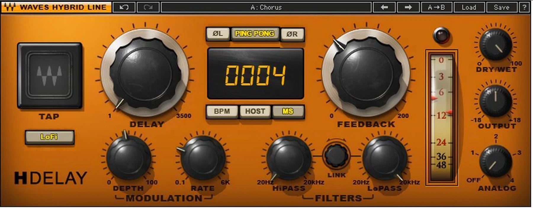 Waves H-Delay 混合延迟插件