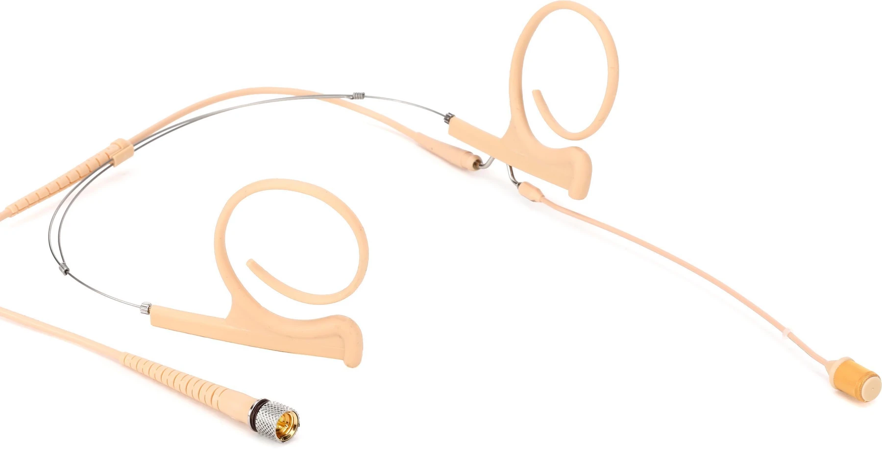 DPA 4288 CORE+ 心形指向头戴式麦克风 - MicroLock，米色，中等长度