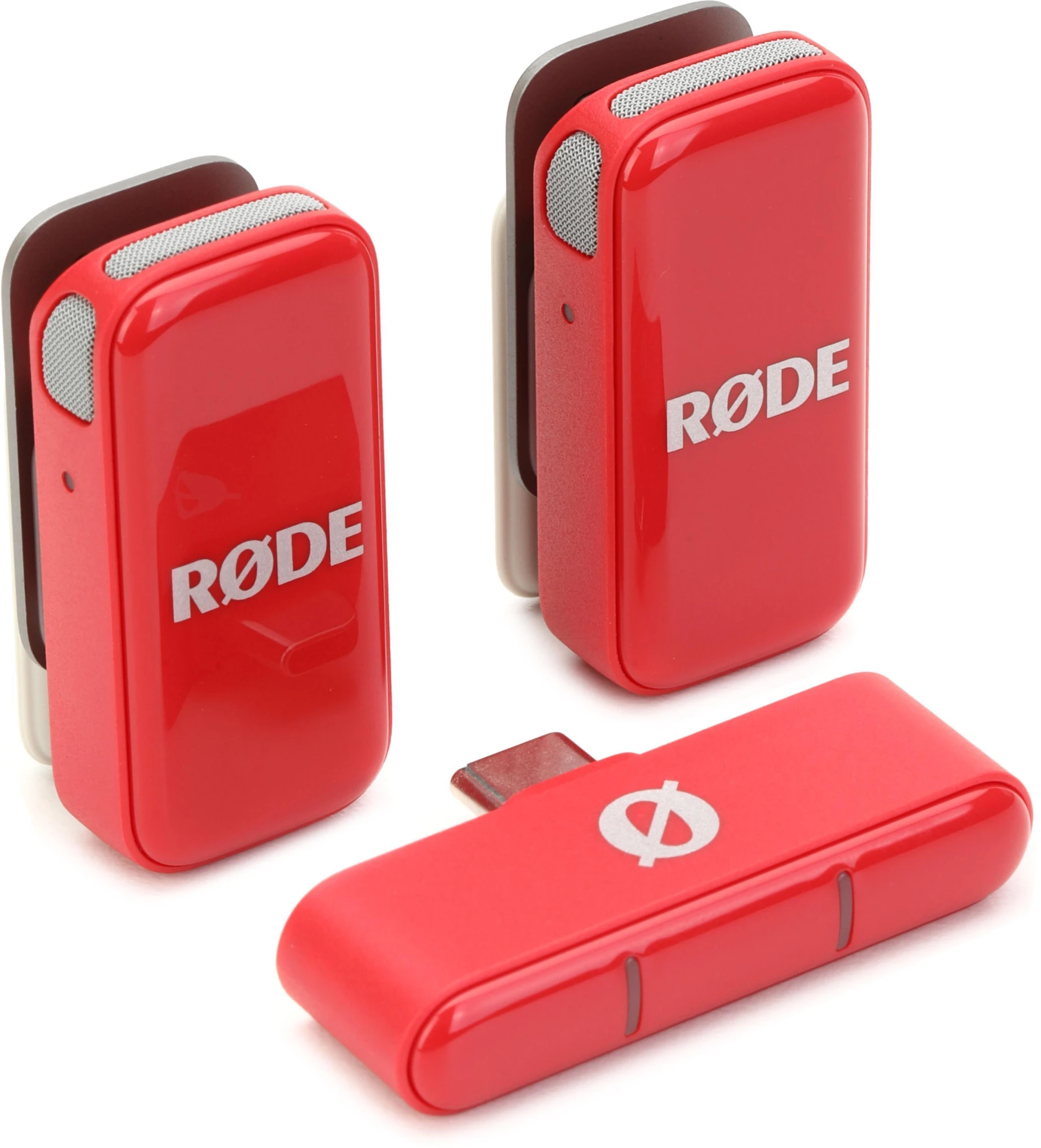 Rode Wireless Micro 无线麦克风套件 - USB-C，红色