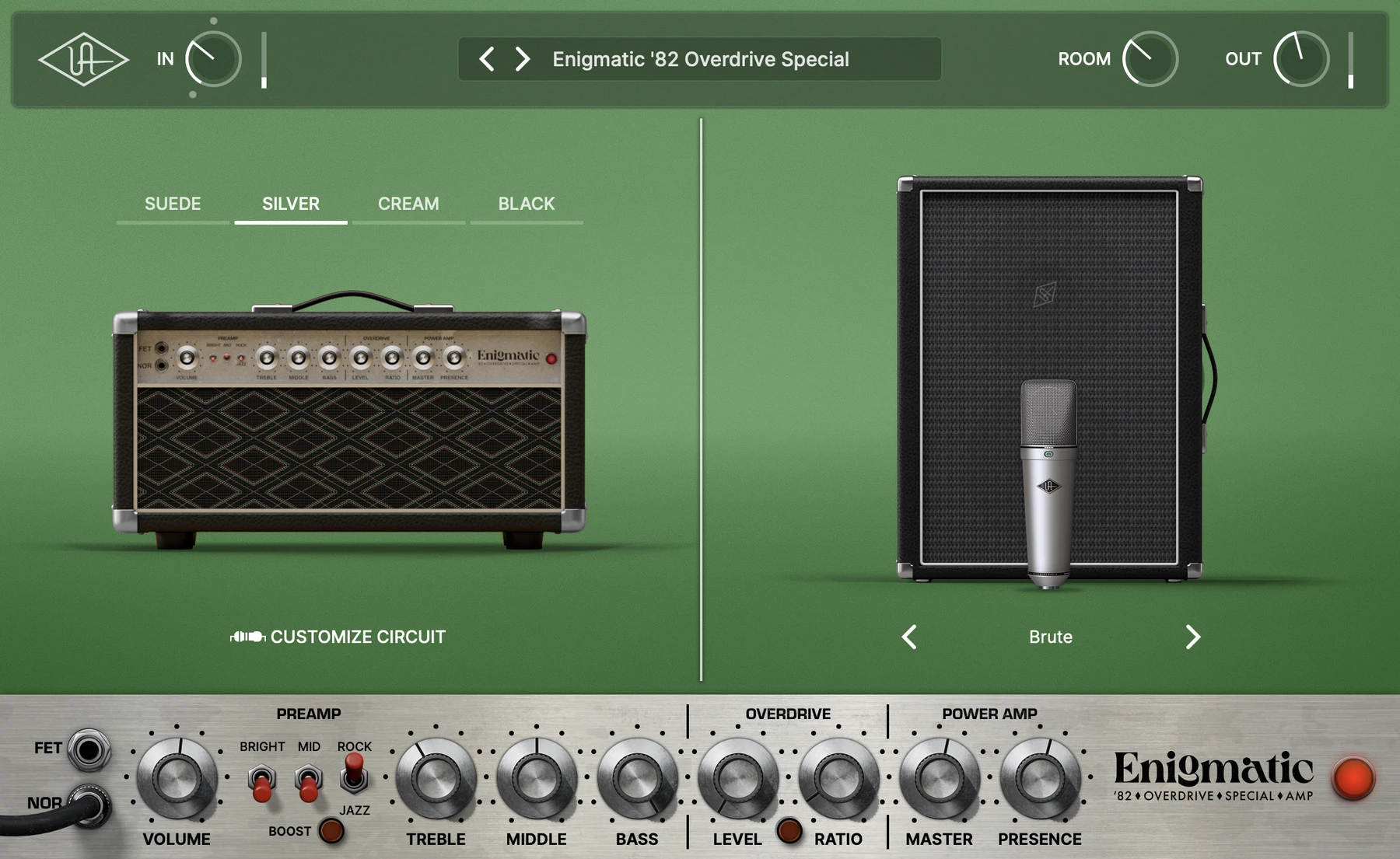 Universal Audio UAD Enigmatic '82 Overdrive Special 放大器插件
