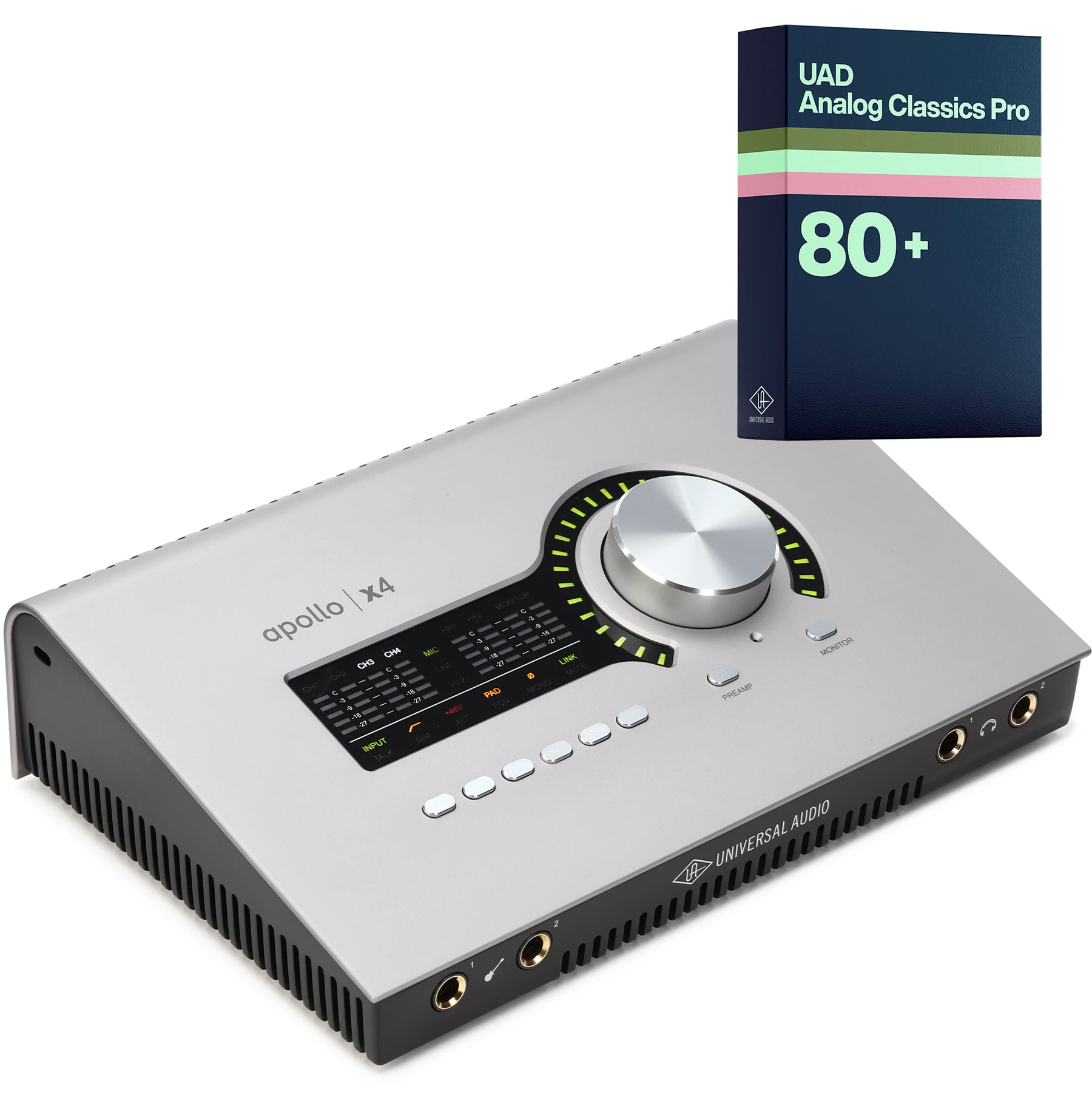 Universal Audio Apollo x4 第二代 Essentials+ 雷雳音频接口－Unison Analog Classics Pro 套装
