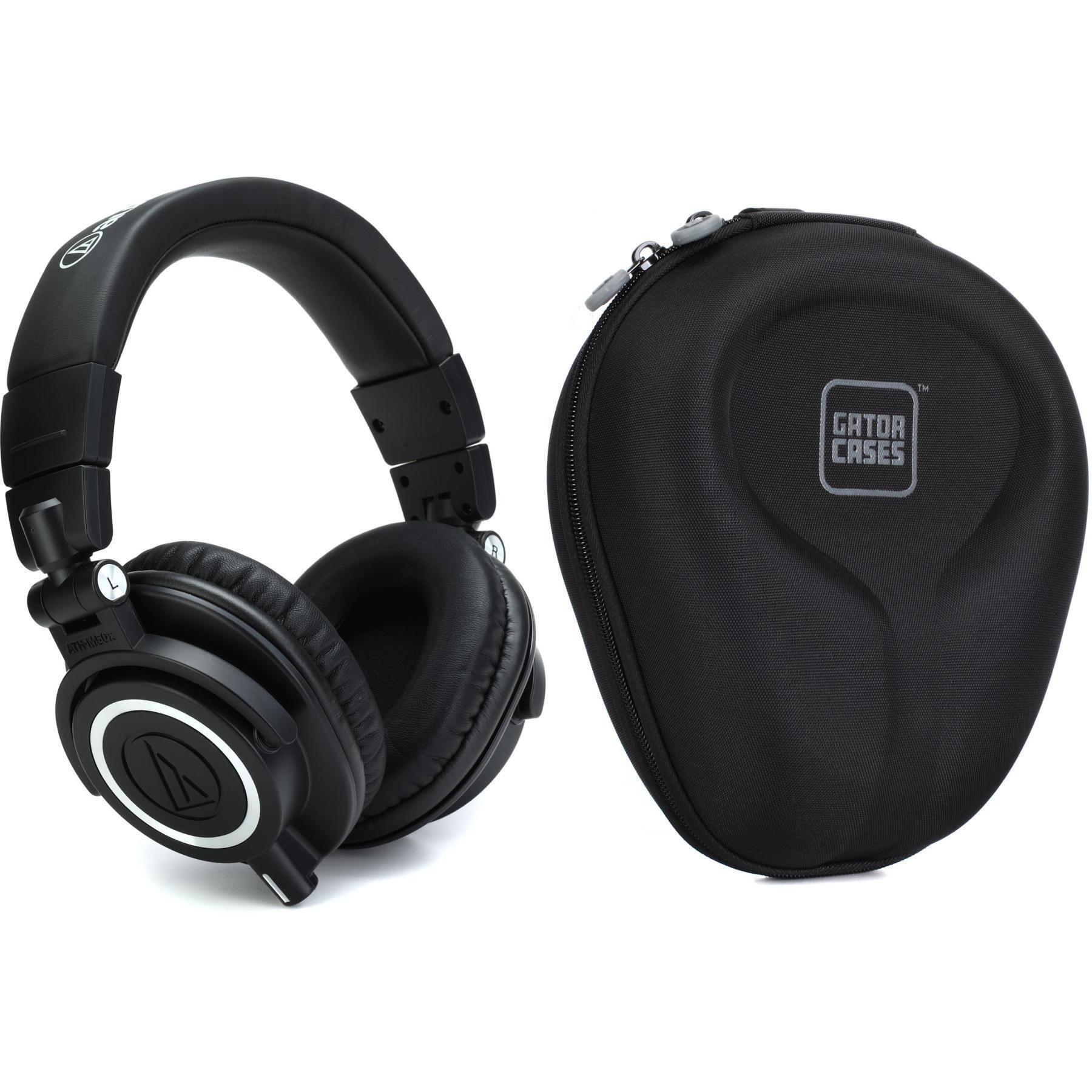 铁三角 ATH-M50x 封闭式录音室监听耳机（含收纳盒）