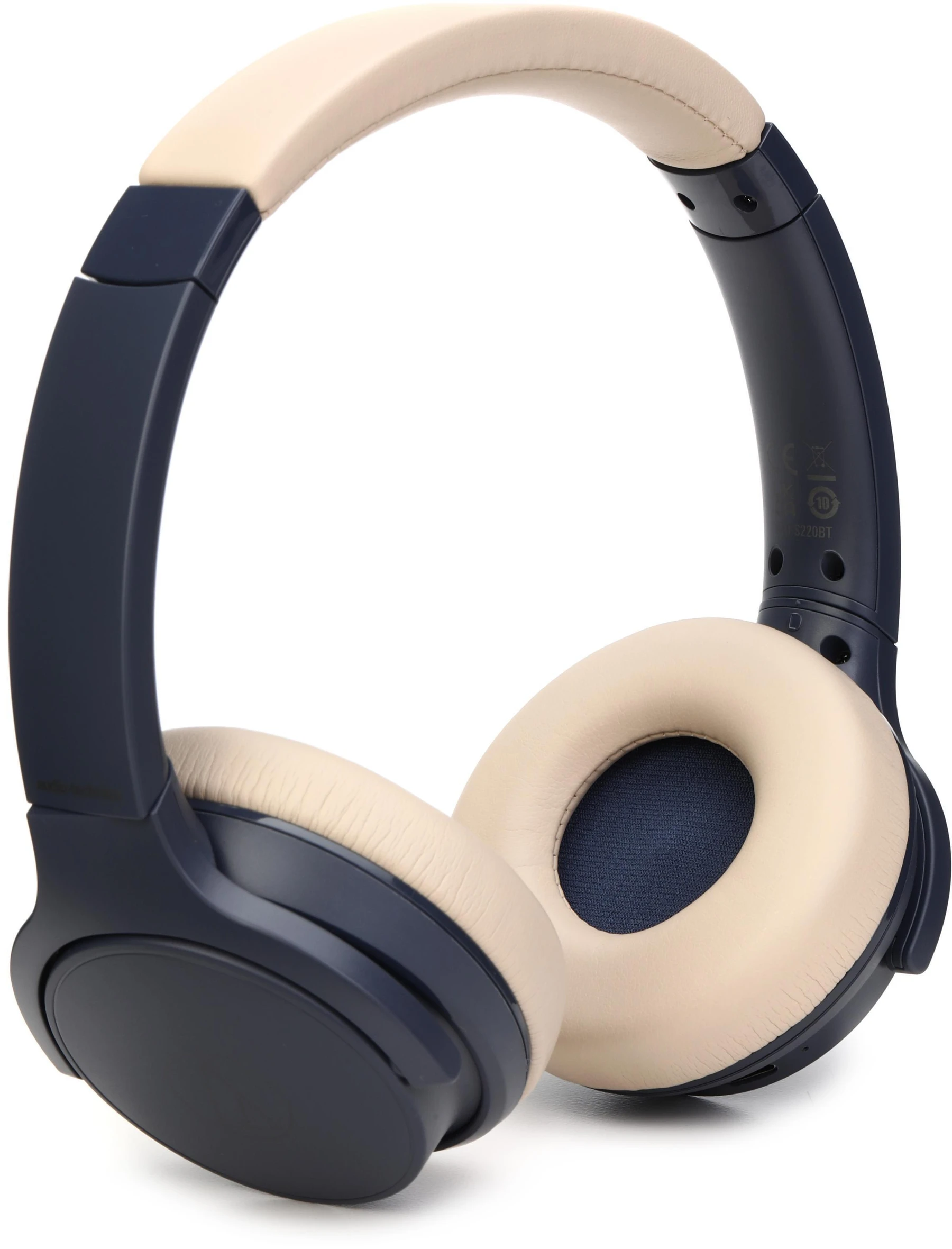 铁三角 ATH-S220BTBG 无线贴耳式耳机 - 海军蓝
