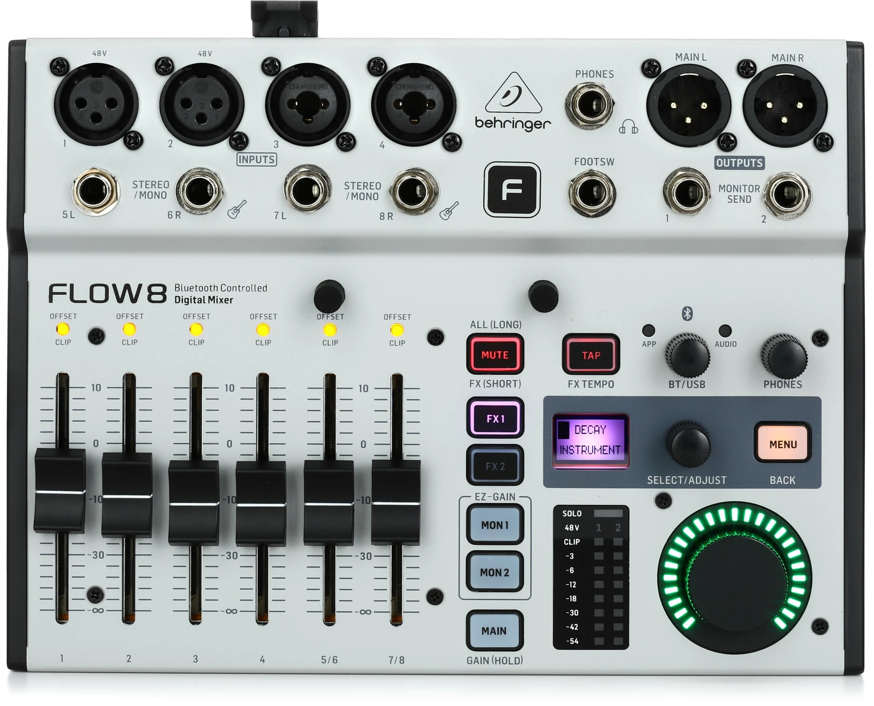 Behringer FLOW 8 带蓝牙的8输入数字调音台