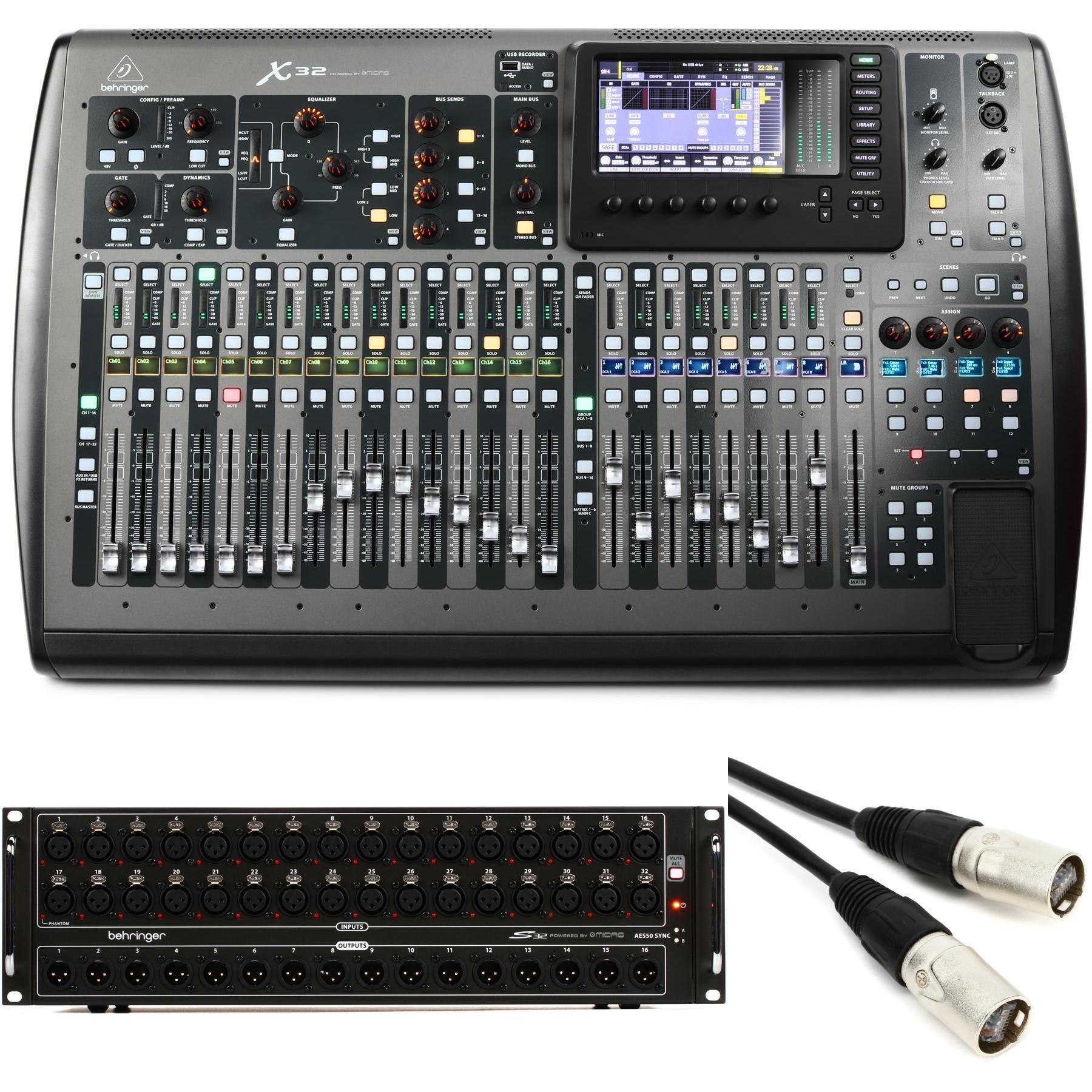 Behringer X32 数字调音台配S32IO舞台接口箱套装