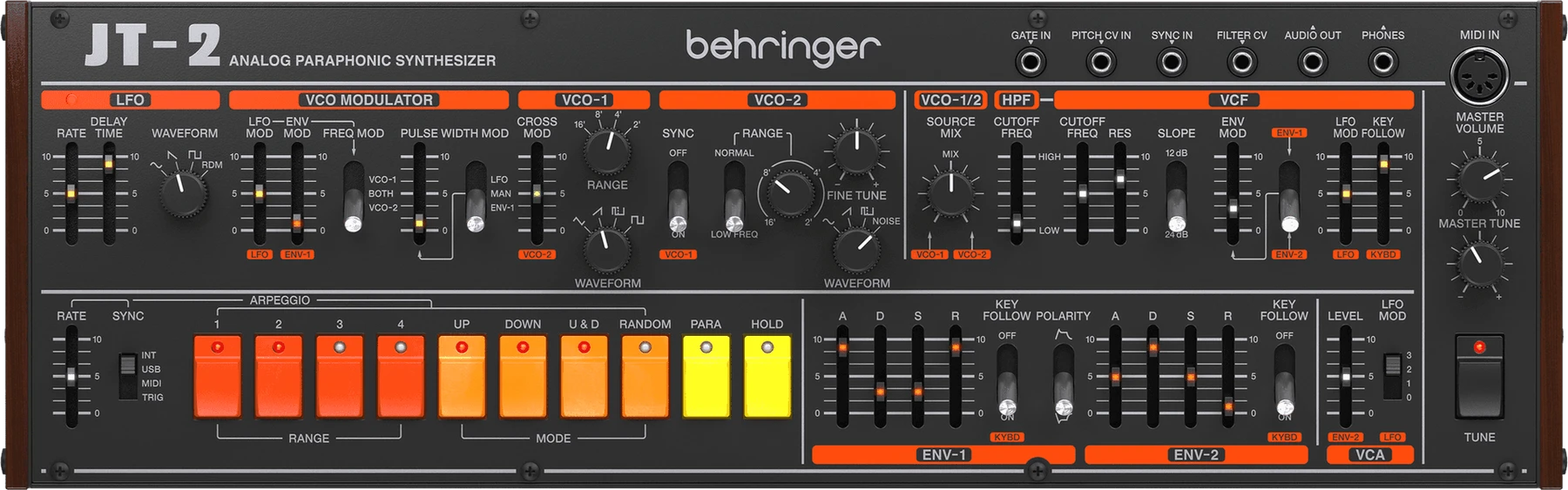 Behringer JT-2 模拟准复音合成器模块
