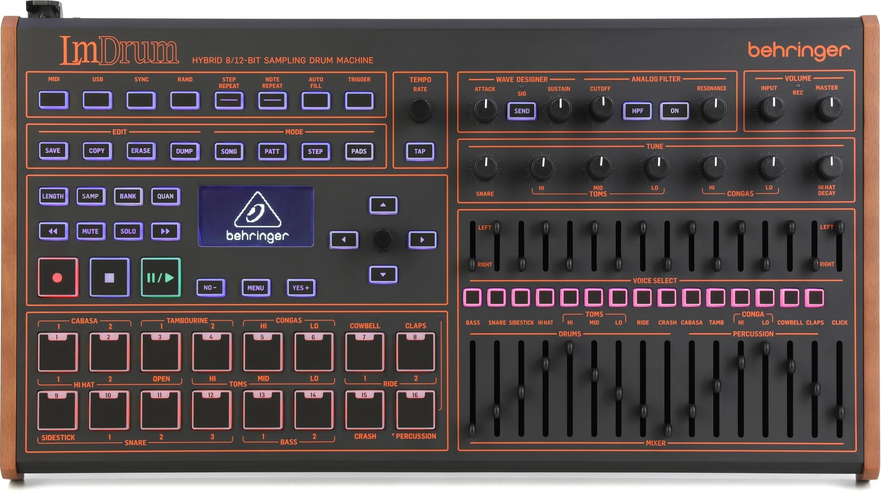 Behringer LmDrum 混合采样鼓机