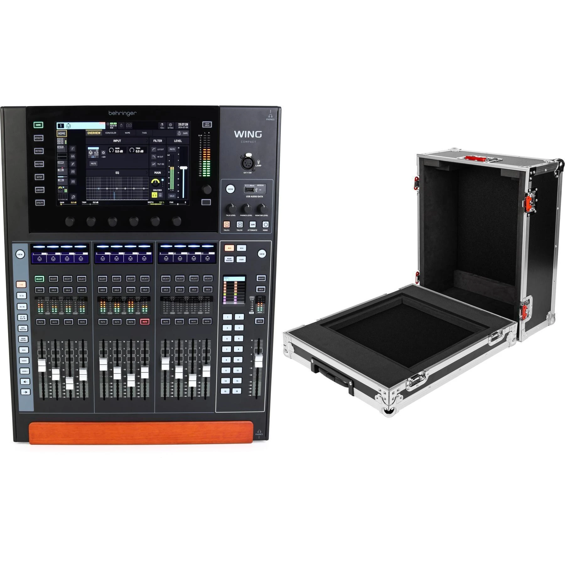 Behringer WING Compact 48通道数字调音台配航空箱
