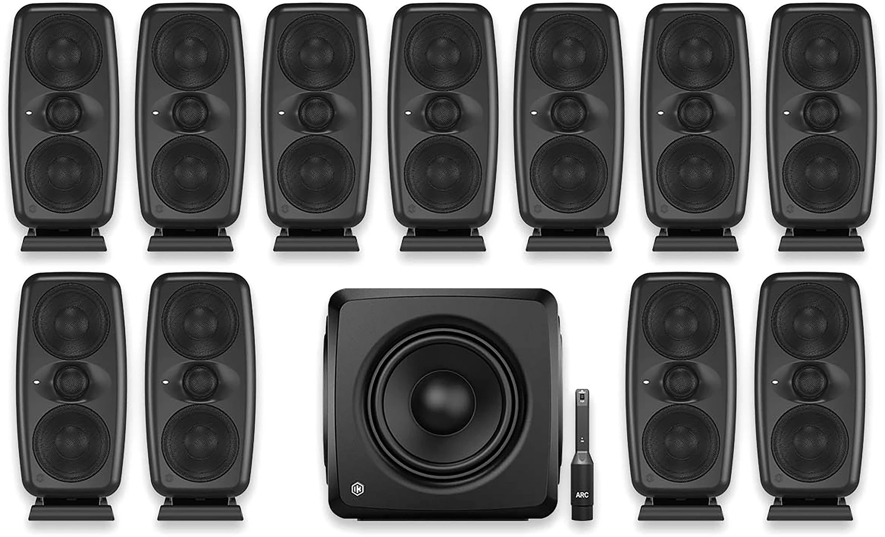 IK Multimedia 7.1.4 iLoud MTM MKII 套装 - 黑色