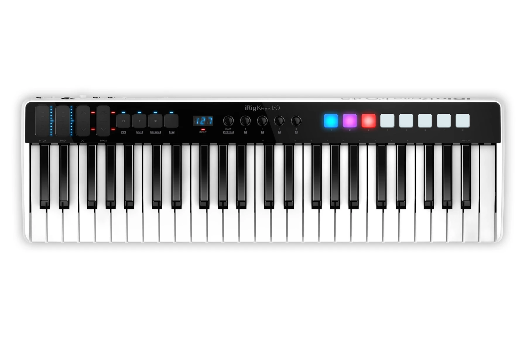 IK Multimedia iRig Keys I/O 49 - 49 键键盘控制器，配适用于 iOS、Mac/PC 的音频接口