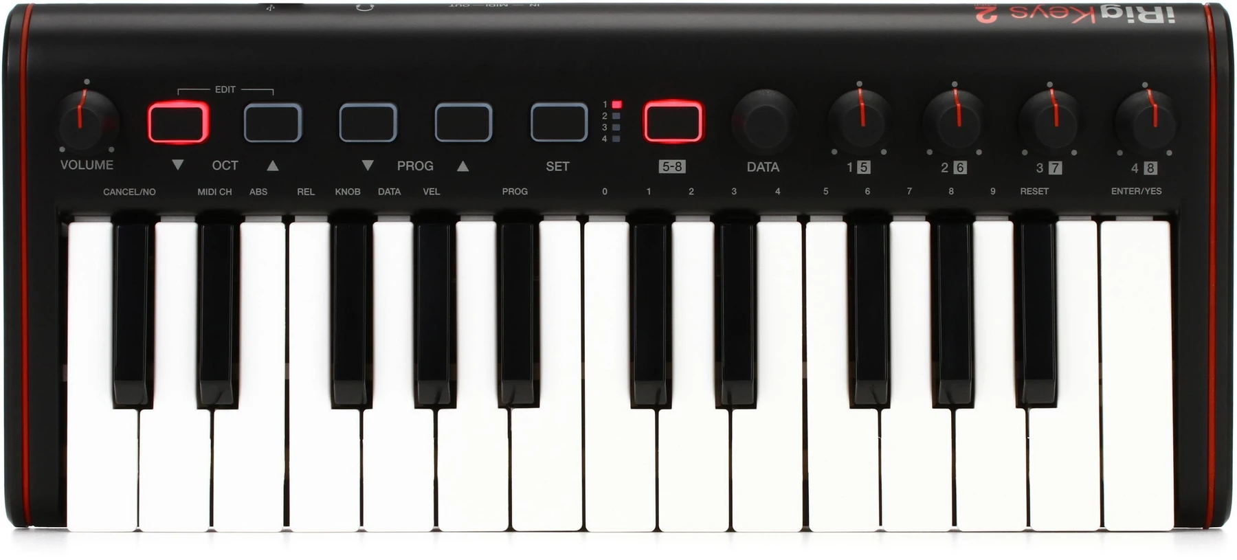 IK Multimedia iRig Keys 2 25 键控制器，适用于 iOS、Android 和 Mac/PC