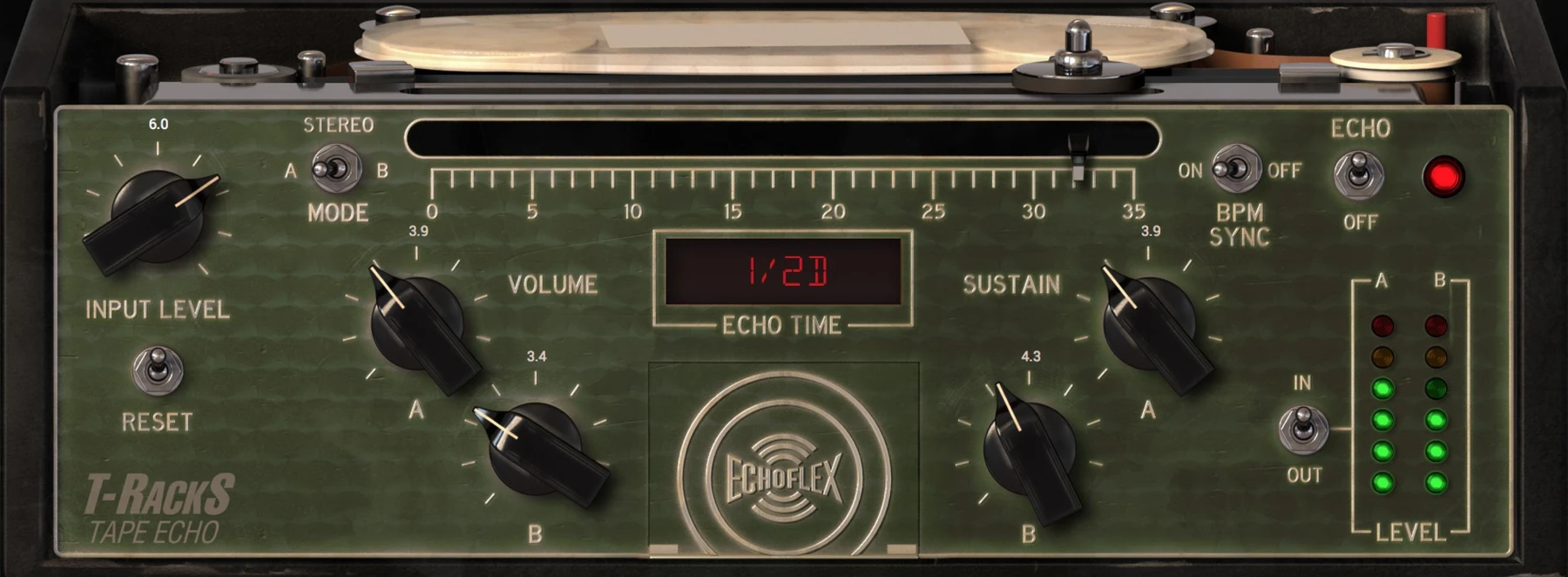 IK Multimedia T-RackS Tape Echo 插件