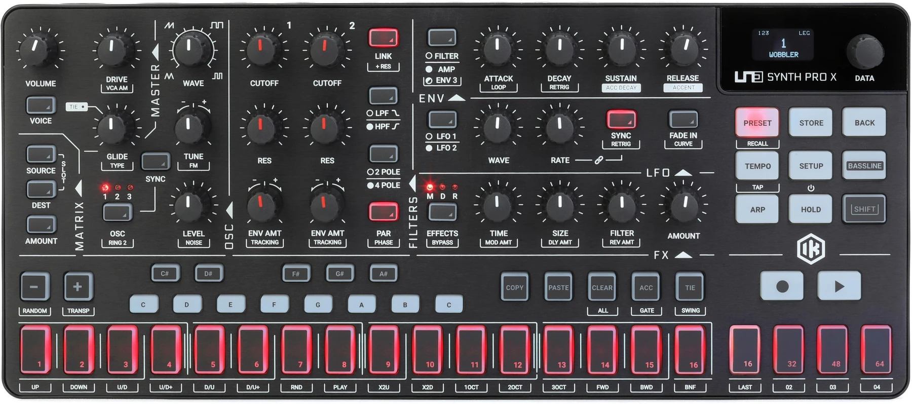 IK Multimedia UNO Synth Pro X 准复音模拟合成器