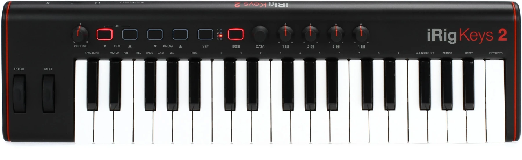 IK Multimedia iRig Keys 2 37 键 iOS、Android 和 Mac/PC 控制器