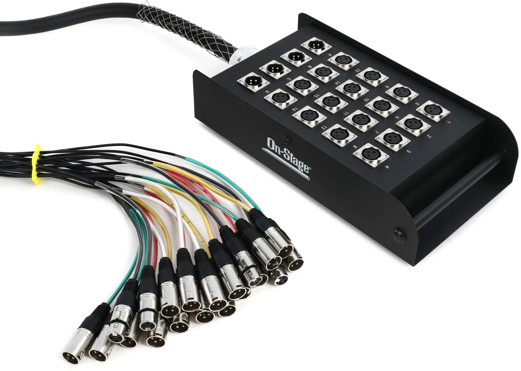 On-Stage SNK16450V2 16进4出 XLR 舞台多芯线缆 - 50 英尺