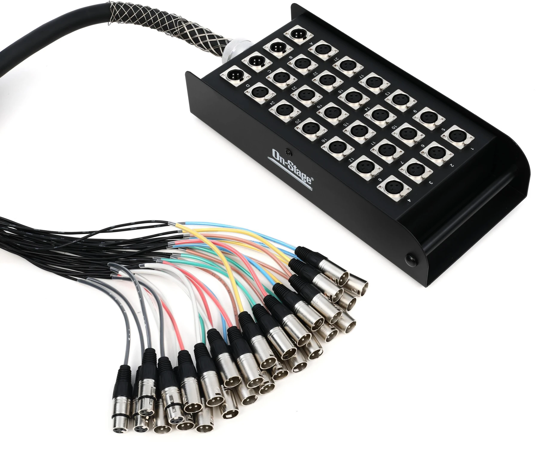 On-Stage SNK244100V2 24进4出 XLR 舞台多芯线缆 - 100 英尺