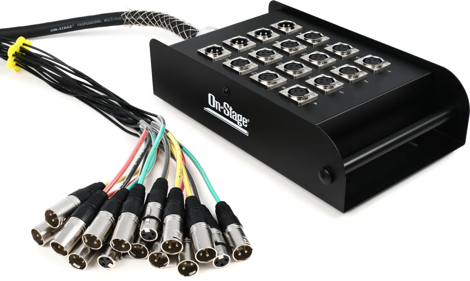On-Stage SNK124100V2 12进4出 XLR 舞台多芯线 - 100 英尺