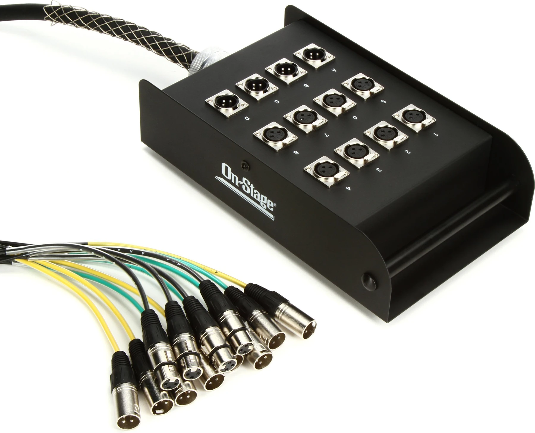 On-Stage SNK8450V2 8进4出 XLR 舞台多芯线 - 50 英尺