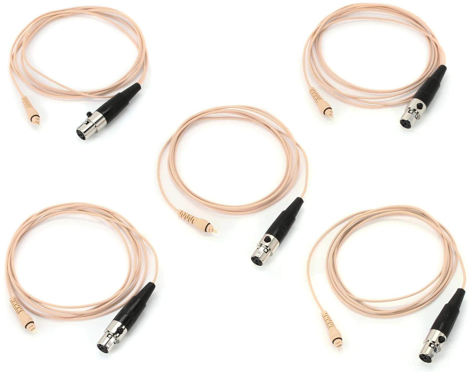 Acacia Audio LIZ 适用于舒尔无线系统的替换线缆 - 肤色（5 条装）