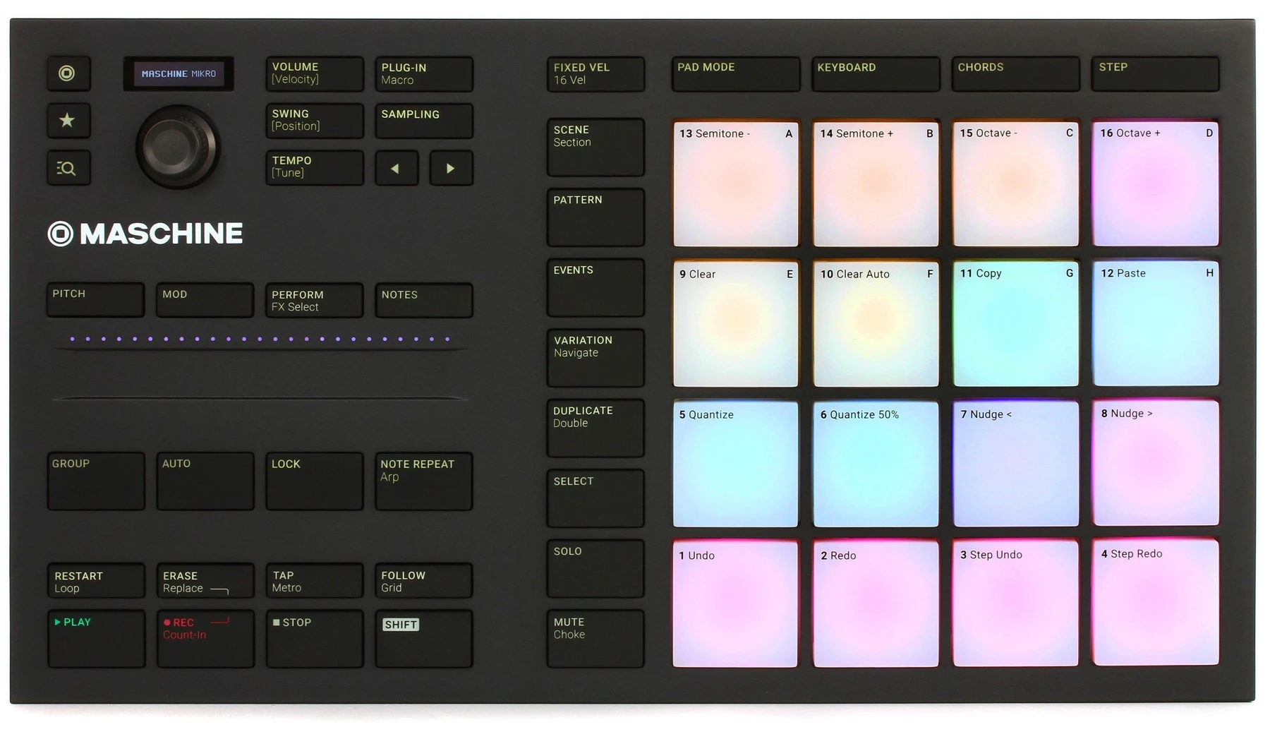 Native Instruments Maschine Mikro MK3 配备软件的制作与演奏系统