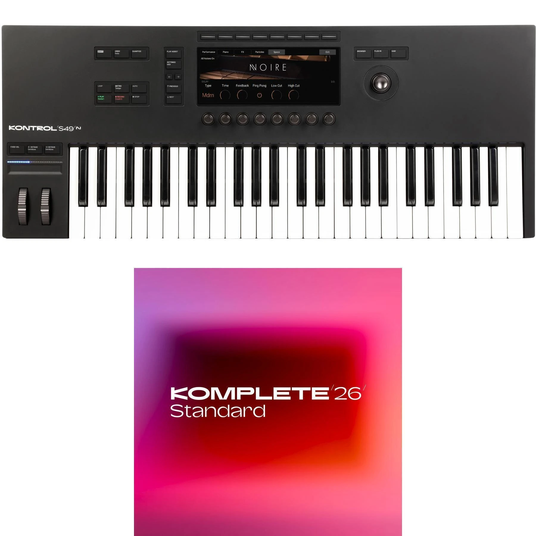 Native Instruments Kontrol S49 Mk3 49键智能键盘控制器标准套装