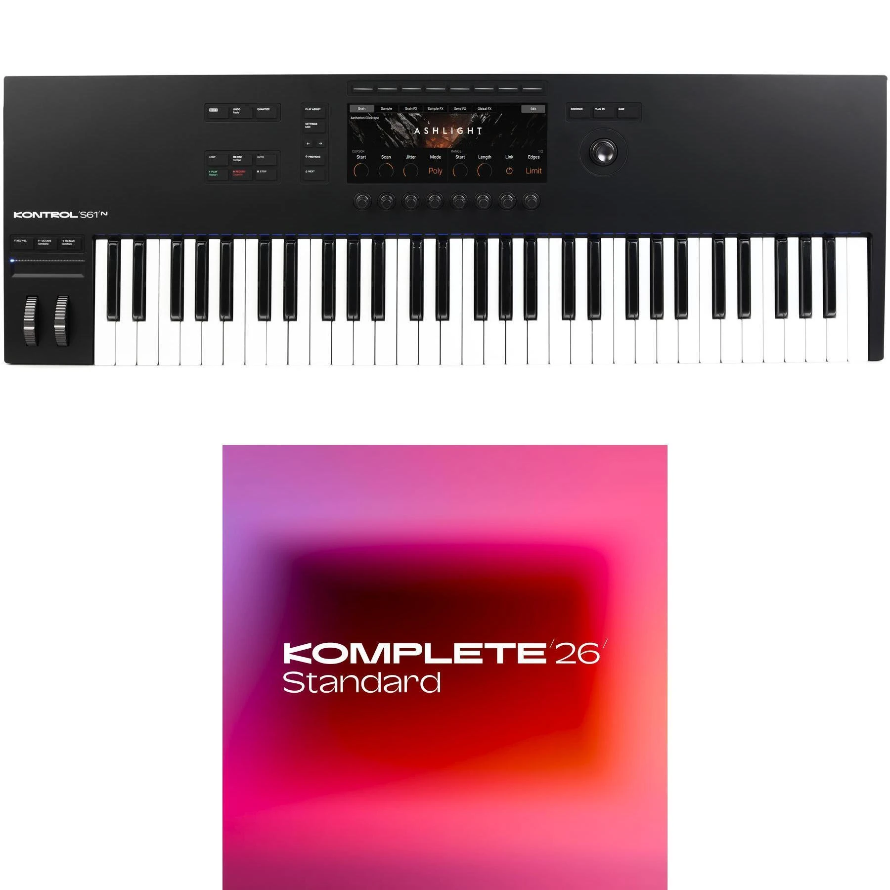 Native Instruments Kontrol S61 Mk3 61 键智能键盘控制器 Standard 套装