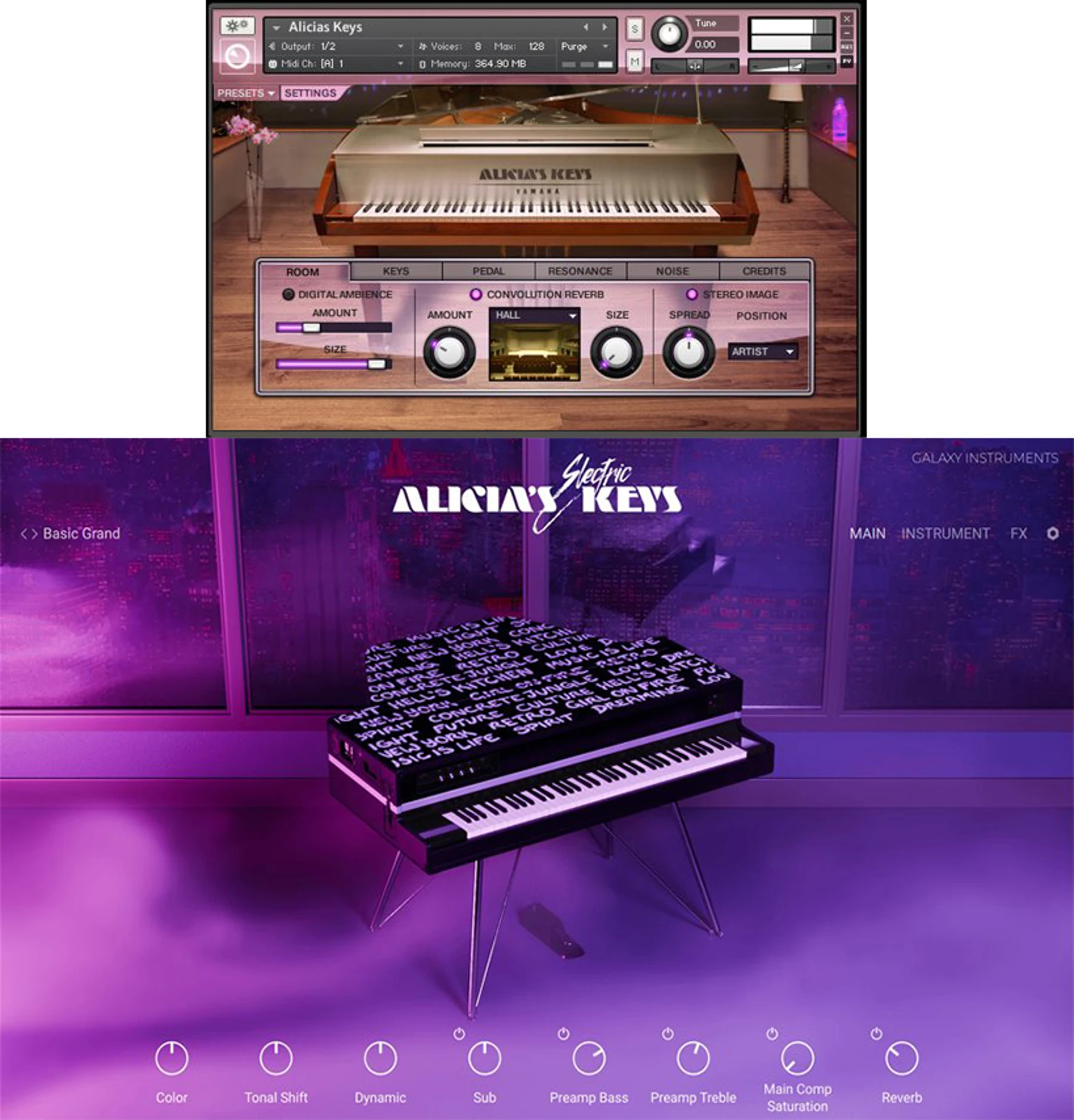 Native Instruments Alicia's Keys + Alicia's Electric Keys 钢琴软件套装